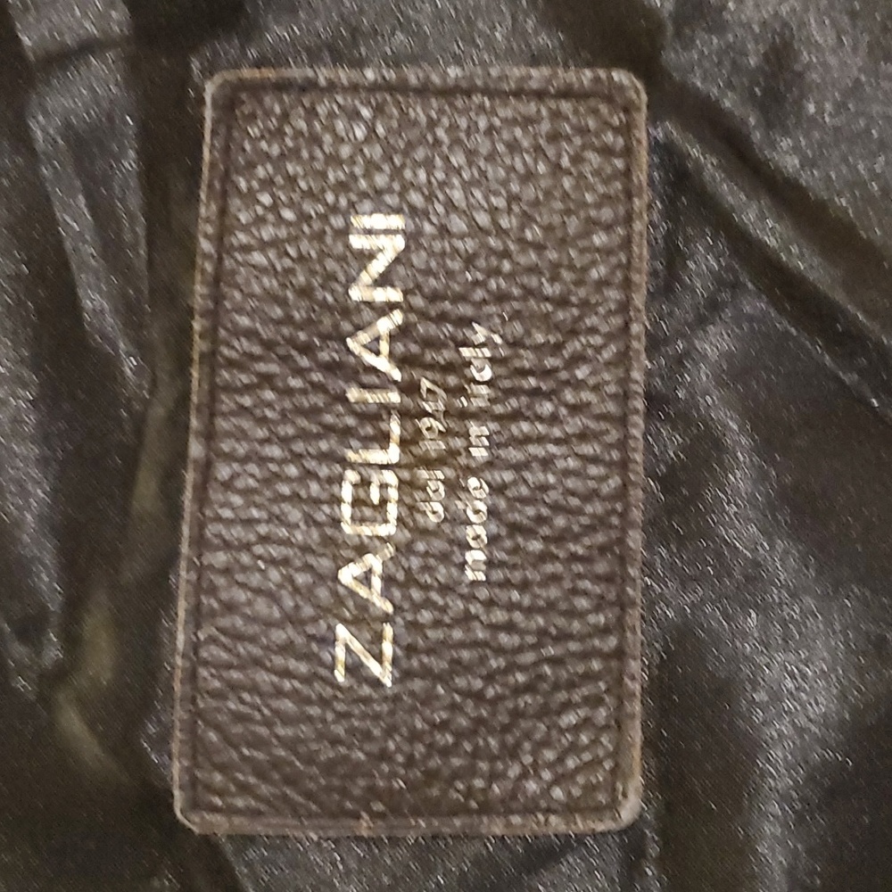 Large Zagliani Genuine Exotic Skin Leather Bag - image 8